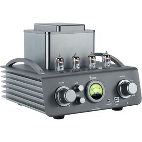 Yaqin CS-201 80W HiFi Tube Amplifier TDA7293 4 X 6J1 Valve 2Way Aux USB BT Input 3.5mm Headphone Output,Treble Bass Control VU Meter Indicator