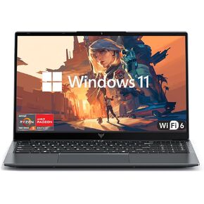 2025 Laptop with AMD Ryzen 7430U Processor( 6C/12T,up to 4.3GHz),Windows 11 Laptop Computer 16GB DDR4 512GB NVMe SSD,15.6"Full HD IPS Display,4800mAh Battery, Wi-Fi 6,Type-C (Full Feature),Webcam