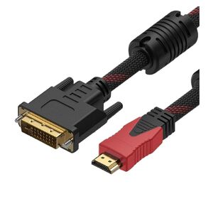 HDMI-Compatible to DVI Cable Male 24+1 DVI-D Male Adapter Bi-Direction 1080P for HDTV DVD Projector 4/3 TV Box(1.5m)