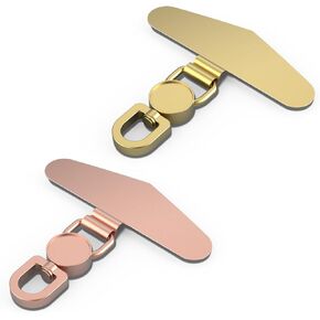Stainless Steel Lanyard Patch - 360° Rotating Connector for iPhone/Samsung/Universal Smartphones,No Adhesive
