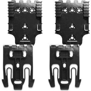 نظام القفل السريع QLS 19 Duty الحافظة Locking Fork & QLS 22 Adapter قاعدة ، عبوة 2