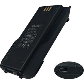 MD-380 Battery for MD-UV380 Two Way Radio 2800mAh Larger Capacity USB-C Charger Li-ion Battery for MD-380 GPS RT3 RT3S DMR Walkie Talkie