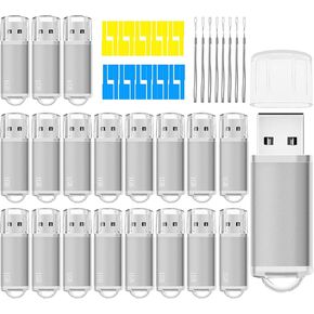Memorias USB 16GB Flash Drive 50 Pack, USB 2.0 Thumb Drives Bulk Memory Sticks 16GB FAT32 USB Flash Drives Bulk Jump Drives Multipack Pack of 50 with Lanyard(Green 50 Packs 16 GB)
