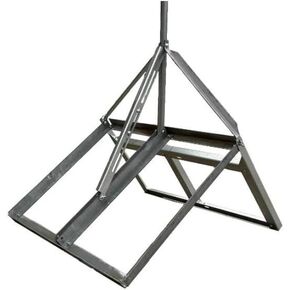 Non-Penetrating Antenna Mast Peak Roof Mount Peak with 1.25" x 40" Mast- EZ PNP-M