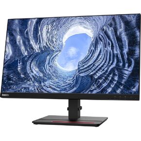 Lenovo ThinkVision T24i-20 24" Full HD WLED LCD Monitor - Raven Black in-Plane Switching (IPS) Technology - 1920 x 1080 - HDMI - VGA - DisplayPort - USB Hub HDMI