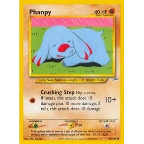 بوكيمون الفردي - Phanpy - 76/105 - إصدار غير محدود - Neo Destiny
