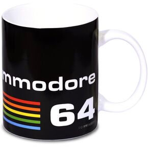 Logoshirt® Nerd I Commodore 64 I C64 Logo I Porcelain Coffee Mug 300 ml I Dishwasher & Microwave Safe I in Coloured Gift Packaging I Licensed Original Design