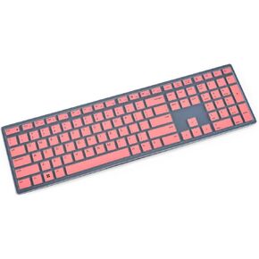 Keyboard Cover for Dell Pro KM5221W KM7321W & Pro KB500 Keyboard, Dell Pro KM5221W Keyboard Skin Protector - Pink