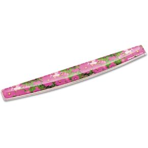 Fellowes Photo Gel Keyboard Wrist Rest with MICROBAN - Pink Flowers (9179101)