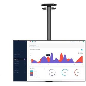Monitor Arms Ceiling Mount,Wall Mount,Height Adjustable Ceiling Mount,Suitable for LCD Flat Panel TV,Metal Expansion Screw Fixing