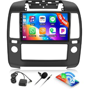 2G+64G Car Stereo for Nissan Frontier Pathfinder 2005-2008 with Wireless CarPlay Android Auto 9" Touch Screen Radio Android 13 Car Radio with GPS Navigation Bluetooth WiFi RDS FM Mirror Link + MIC