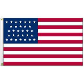 Deluxe 3x5 Historical 31 USA Commodore Perry 1851-1858 Flag Grommets 100D
