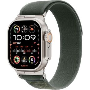 تريل حلقة نايلون نايلون تتوافق مع Apple Watch Band Ultra 2/Ultra 49mm 46mm 45mm 44mm ، حزام رياضة مرن ، شريط استبدال قابل للتنفس لسلسلة IWatch 10/SE/9/8/7/6/6