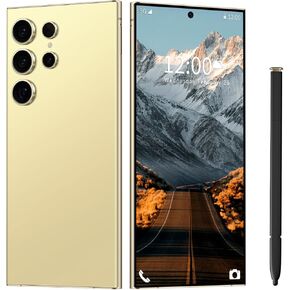 I24 Ultra Unlocked Phone 12+512GB,Built in Pen The Phone,Smartphone Battery 6800mAh 6.82" HD Screen,Android 14.0 with 128GB Memory Card Cell Phone,Face ID/5G/Fingerprint Lock/GPS (Grey, 12+512)