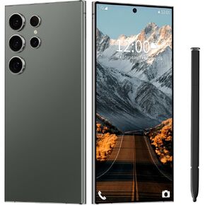 I24 Ultra Unlocked Phone 12+512GB,Built in Pen The Phone,Smartphone Battery 6800mAh 6.82" HD Screen,Android 14.0 with 128GB Memory Card Cell Phone,Face ID/5G/Fingerprint Lock/GPS (Green, 12+512)