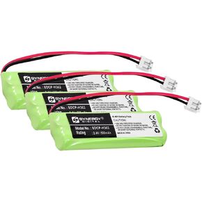 Synergy Digital Cordless Phone Batteries, Compatible with Vtech 89-1337-00-00, BT18443, BT28443 Cordless Phone Batteries (Ni-MH, 2.4V, 500 mAh), Set of 2