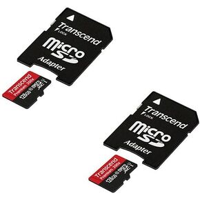 YUNEEC Typhoon H Quadcopter Drone Memory Card 2 x 128GB microSDHC Memory Card with SD Adapter
