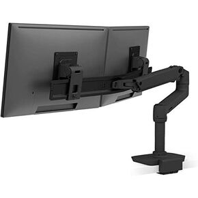 Ergotron – LX Dual Direct Monitor Arm, VESA Desk Mount – for 2 Monitors Up to 25 Inches, 2 to 11 lbs Each – Low Profile Clamp, Matte Black