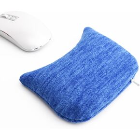 Large Mouse Wrist Rest Bean Bag, Ergonomic Mouse Support Pad Filled Ergo Beads for Computer, Laptop, PC Gaming, Blue