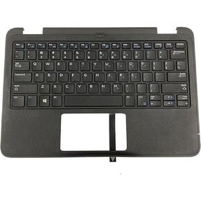 استبدال Dell Latitude 11 3190 COPTOP TOP TOP COPLE CASE RITREST NOT-BACKLIT US لوحة المفاتيح الجزء 00H122 0H122 (C+KB)