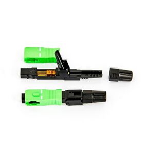 FTTH Fiber Optic Connectors, Flip-type SC APC Optical Connector, Telecom Level Fast Cold Connector for CATV Network,10pcs