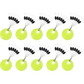 10Grop Spaces Bean Fishing Bobbers Stoppers Float Sinkers Stops for Fishing Line Float Stop Stoppers