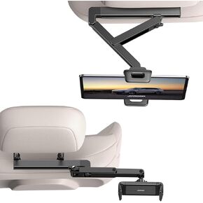 JOYROOM Car Headrest Tablet Holder Mount, Triangle Structure Backseat Car Holder, Road Trip Essentials for Kids, Car Mount Back Seat for iPad Pro, Air, Mini, Galaxy, Switch, 4.7-12.9" Device