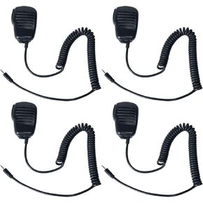 Remote Shoulder Speaker Microphone 1 Pin 2.5mm Handheld Speaker Microphone with PTT Compatible with Cobra PX655 PX650 CXT195 RX380 RX385 RX680 RX685 ACXT145 ACXT345 ACXT645 Two Way Radios,4 PCS