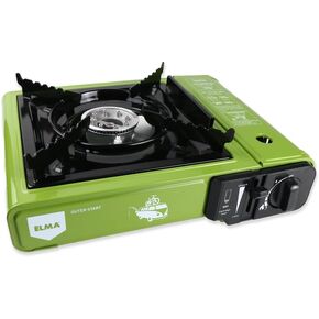 Camping Stove Portable Compatible with Gas Cartridges 2,3 kW Ideal for Camping/Road Trips | Precise Heat Control | Briefcase Included