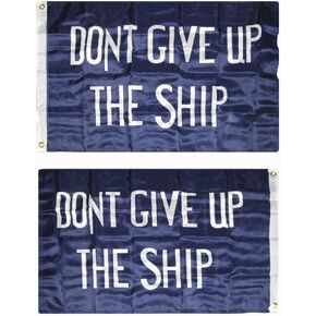 New 2x3 Commodore Perry DOUBLE SIDED 2 Faced 2-ply Wind Flag 2x3ft