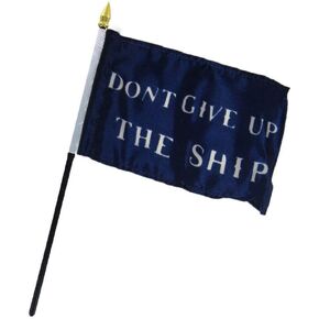 New Historical Commodore Perry Don't Give Up The Flag 4"x6" Desk Table
