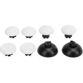 Enhanced Accuracy Comfort Thumb Stick Grip Caps with Thumb Stick Cap Cover, for Edge Controller, Pro Elite Controller, Pro Controller, Series Controller (White)