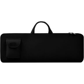 Keyboard Sleeve Travel Case for Logitech Mk270 Wireless Keyboard Compact Mouse Combo Rugged Neoprene Construction Zipper Mouse Storage and Cable Storage Pouch (Black)