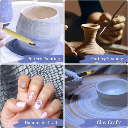 TOVOT 8PCS Rubber Tip Paint Brushes Two-Head Clay Shaper Tools Sculpture Carving Tools for Modeling Craving Shaping in Kuwait