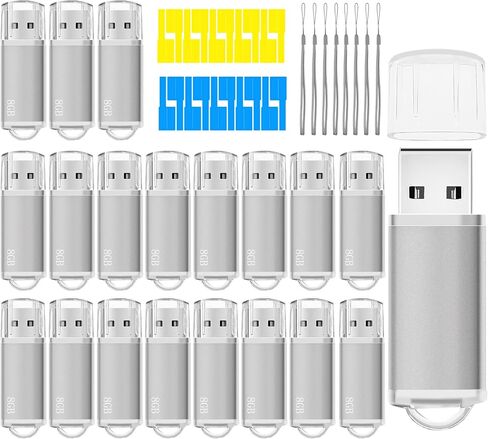 Memorias USB 16GB Flash Drive 50 Pack, USB 2.0 Thumb Drives Bulk Memory Sticks 16GB FAT32 USB Flash Drives Bulk Jump Drives Multipack Pack of 50 with Lanyard(Green 50 Packs 16 GB) in Kuwait
