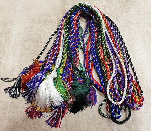 HEPNA Handmade Graduation Honor Cords, 2 PCS 68 Inch,Gold in Kuwait