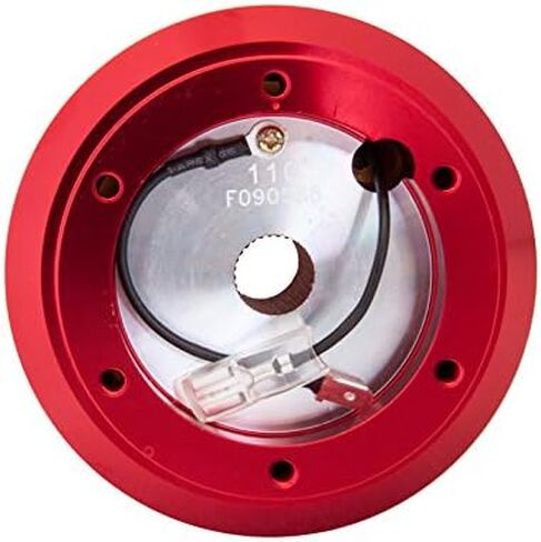 NRG Innovations NRG-SRK-110H Racing Style، محول محور قصير لعجلة القيادة سريع الإصدار، نمط مسمار 6 × 70 مم، جسم أسود in Kuwait