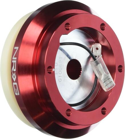 NRG Innovations NRG-SRK-110H Racing Style، محول محور قصير لعجلة القيادة سريع الإصدار، نمط مسمار 6 × 70 مم، جسم أسود in Kuwait