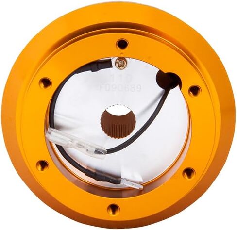 NRG Innovations NRG-SRK-110H Racing Style، محول محور قصير لعجلة القيادة سريع الإصدار، نمط مسمار 6 × 70 مم، جسم أسود in Kuwait
