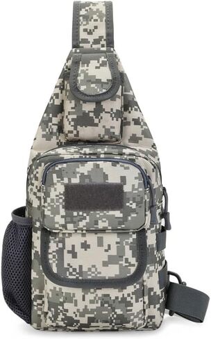 حقيبة حبال Crossbody للرجال ، حقيبة حبال التزلج على التزلج ، وحقيبة نهارية خفيفة الوزن للتنزه في التنزه (أسود) in Kuwait