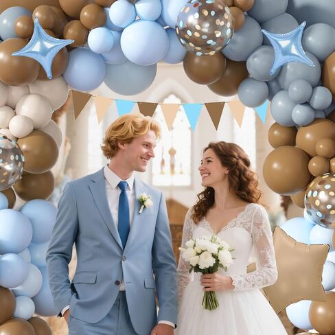 128Pcs Blue Birthday Party Supplies Balloons Garland Kit, Blue Orange Yellow White Bone Dog Paw Balloons Arch Banner for Baby Shower Girls and Boys Blue Theme Happy Birthday Party Decorations in Saudi Arabia