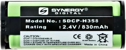 Synergy Digital Cordless Phone Batteries, Compatible with Avaya 700503110, BT-1009, BT-1009A, BT-1024 Cordless Phone Batteries (Ni-MH, 2.4V, 830 mAh), Set of 2 in Saudi Arabia