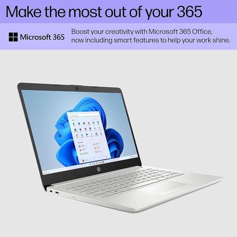 HP Student Business Computer - W/Microsoft Office Lifetime & Free CD/DVD Drive • 16GB RAM • 128GB EMMC & 256GB Extension Micro SD • Intel 4 -Core Processor • HD Display • Win11 Pro (Silver) in Kuwait