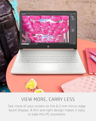 HP Student Business Computer - W/Microsoft Office Lifetime & Free CD/DVD Drive • 16GB RAM • 128GB EMMC & 256GB Extension Micro SD • Intel 4 -Core Processor • HD Display • Win11 Pro (Silver) in Kuwait