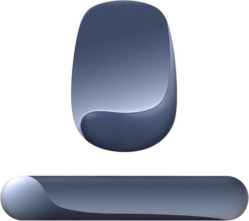 Wrist Rest Support for Mouse Pad and Keyboard Set, Ergonomic Gel Wrist Support - Fabric with Non-Slip, Soft & Comfortable, Relieve Office for Gaming Wrist Pain (Blue) in Saudi Arabia