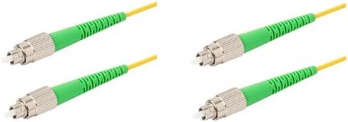 SpeedyFiberTX 12-Pack 1 Meter FC/APC to FC/APC 3.0mm Simplex Yellow Riser OFNR Fiber Patch Cable, Corning SMF-28 Singlemode 9/125um OS1/OS2 Compatible Ultra Optical Fiber in Saudi Arabia