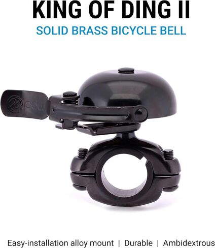 Portland Design Works | King of Ding II Brass Bell, Coming in Hot Edition, Gold, 22.2-25.4mm Handlebars in Saudi Arabia