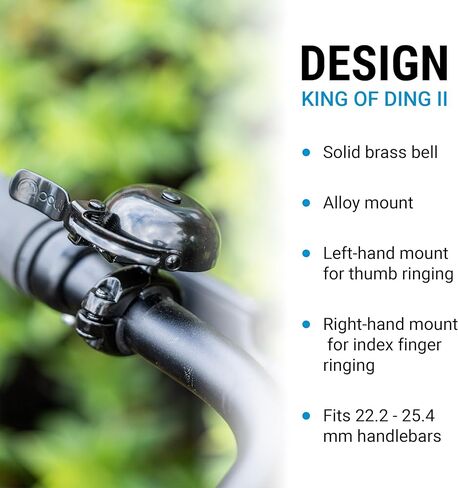 Portland Design Works | King of Ding II Brass Bell, Coming in Hot Edition, Gold, 22.2-25.4mm Handlebars in Saudi Arabia