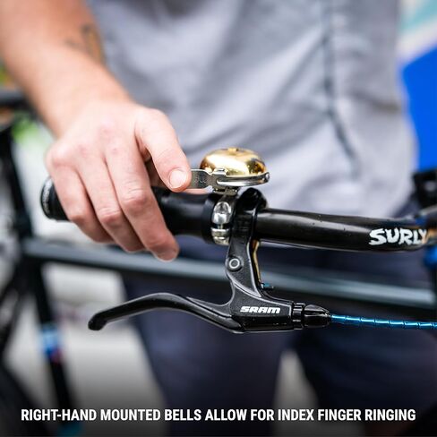 Portland Design Works | King of Ding II Brass Bell, Coming in Hot Edition, Gold, 22.2-25.4mm Handlebars in Saudi Arabia