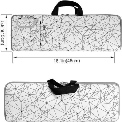 Keyboard Sleeve Travel Case for Logitech Mk270 Wireless Keyboard Compact Mouse Combo Rugged Neoprene Construction Zipper Mouse Storage and Cable Storage Pouch (Black) in Kuwait